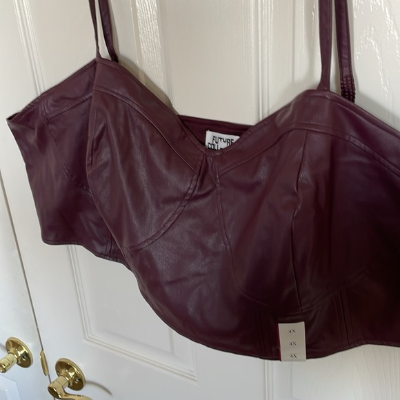 New! Women's Strappy Faux Leather Tiny Top - Future
Collective w/Reese Blutstein - Picture 7 of 12